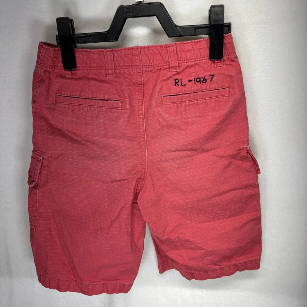 Vintage Polo Ralph Lauren Set Boys Red Chino Pony Logo 90s Relaxed Sz‎ 7/8